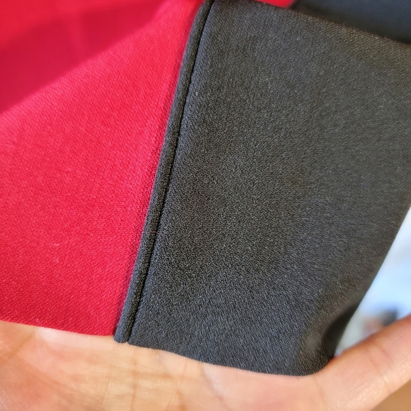 NEW TAHARI Women's Plus Size Sheath Dress Sz 22W Red Black Office Siren Career - Picture 9 of 11